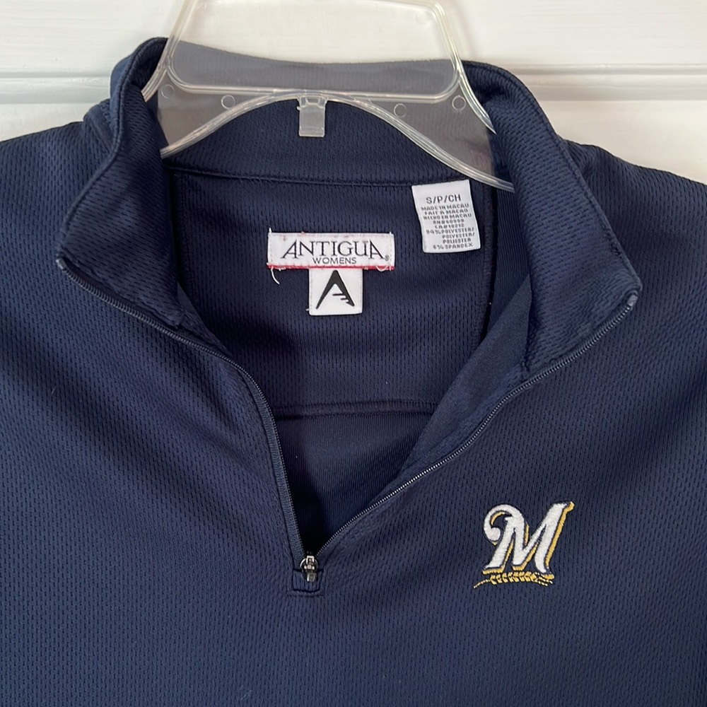 Antigua Ladies Milwaukee Brewers pullover